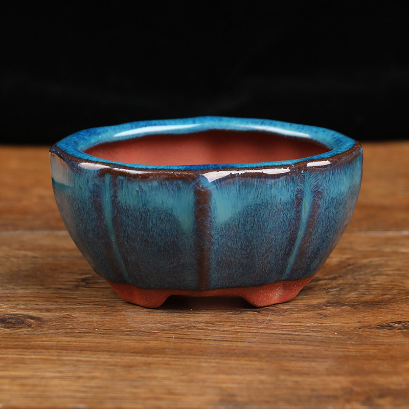 Training Pot Ceramic - Chinesische Art Bonsai Töpfe atmungsaktive Steinzeug
