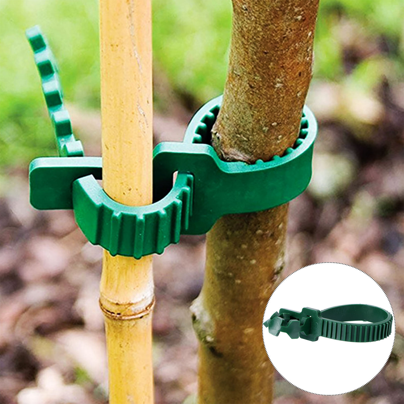 Bonsai Garden Plants - 20 Stück Rankenbefestigungsschnallen Gartenpflanzen-Stützclips PVC Wiederverwendbarer