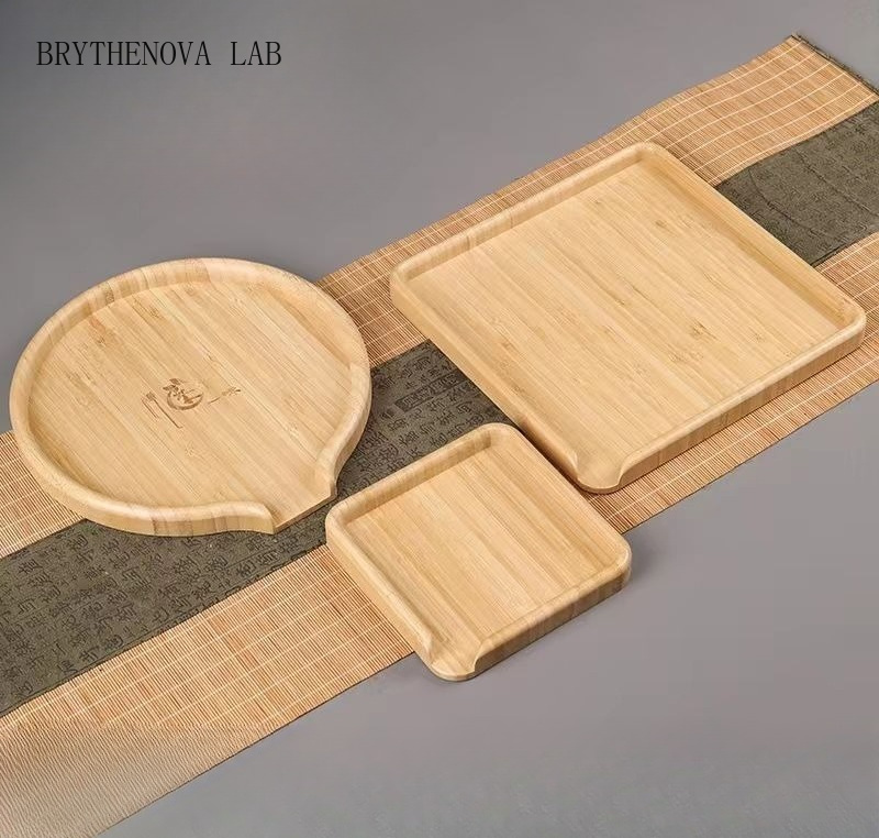 Bonsai Garden Knife - Chinesisches Bambus-Serviertablett, Pu-Erh-Teebox, Teeteller, Frühstückstablett, Kuchen-