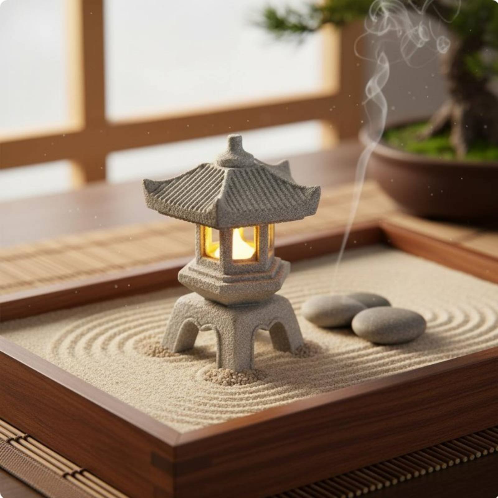 Miniatur-Steinlaterne im Antik – Bonsai Garden Decor Bewertung und Preis