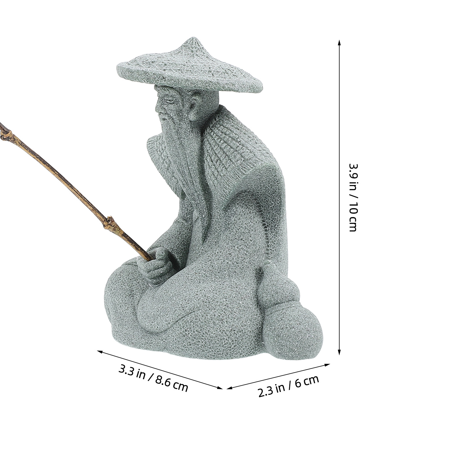 Kleine Fischermännchen-Statue  – Bonsai Garden Decor Bewertung und Preis