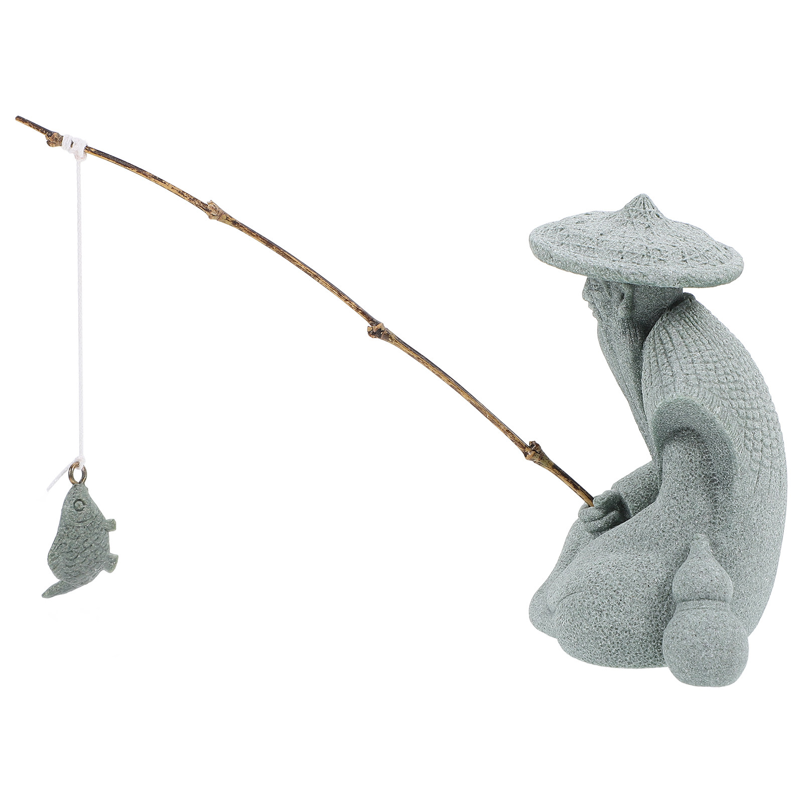 Kleine Fischermännchen-Statue  – Bonsai Garden Decor Bewertung und Preis