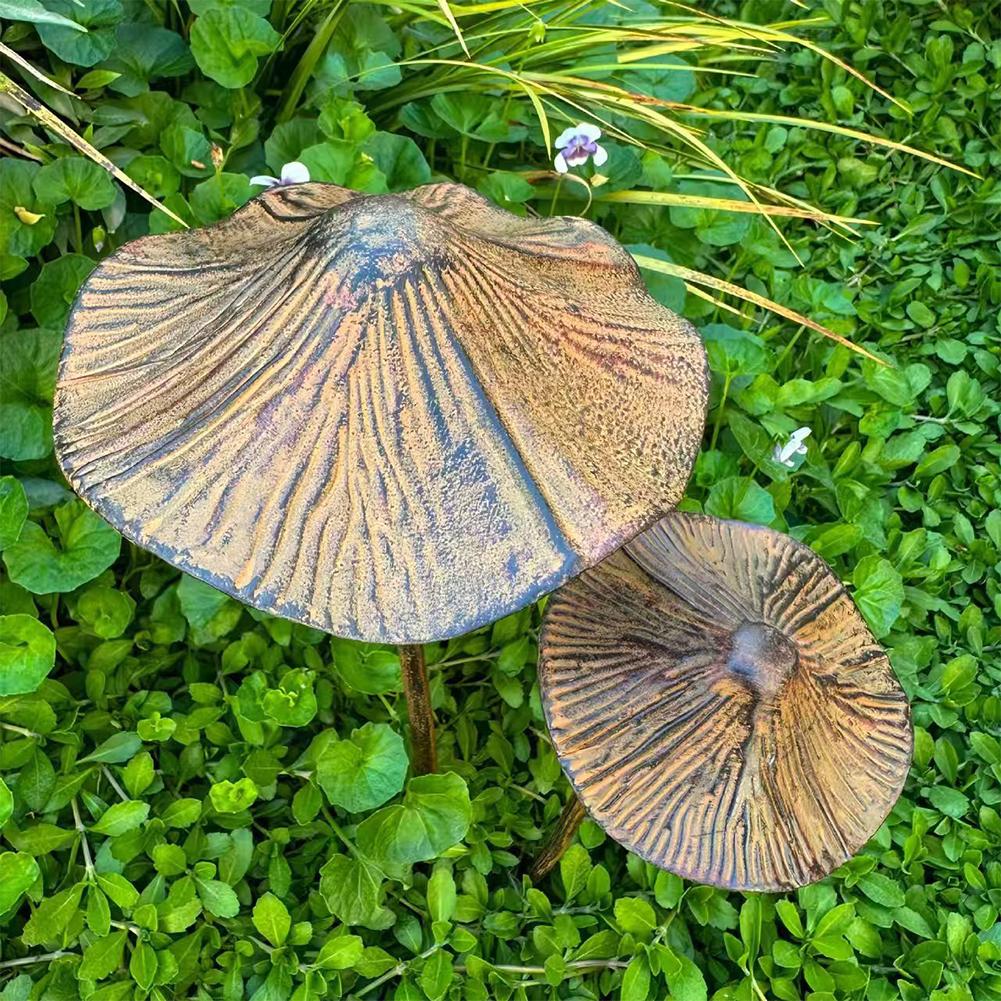 Retro Metall Rostiger Pilz Gar – Bonsai Garden Decor Bewertung und Preis