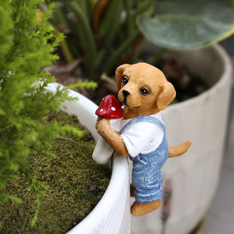 Niedliche Hängende Hundefigur  – Bonsai Garden Decor Bewertung und Preis